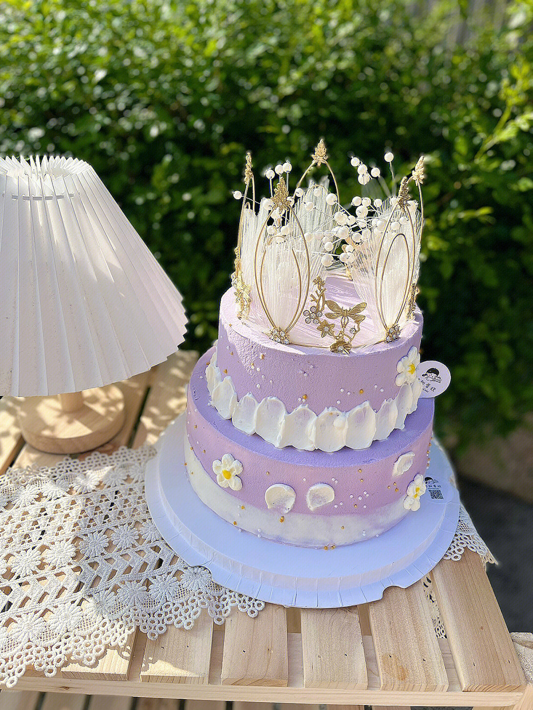 皇冠蛋糕双层女士蛋糕