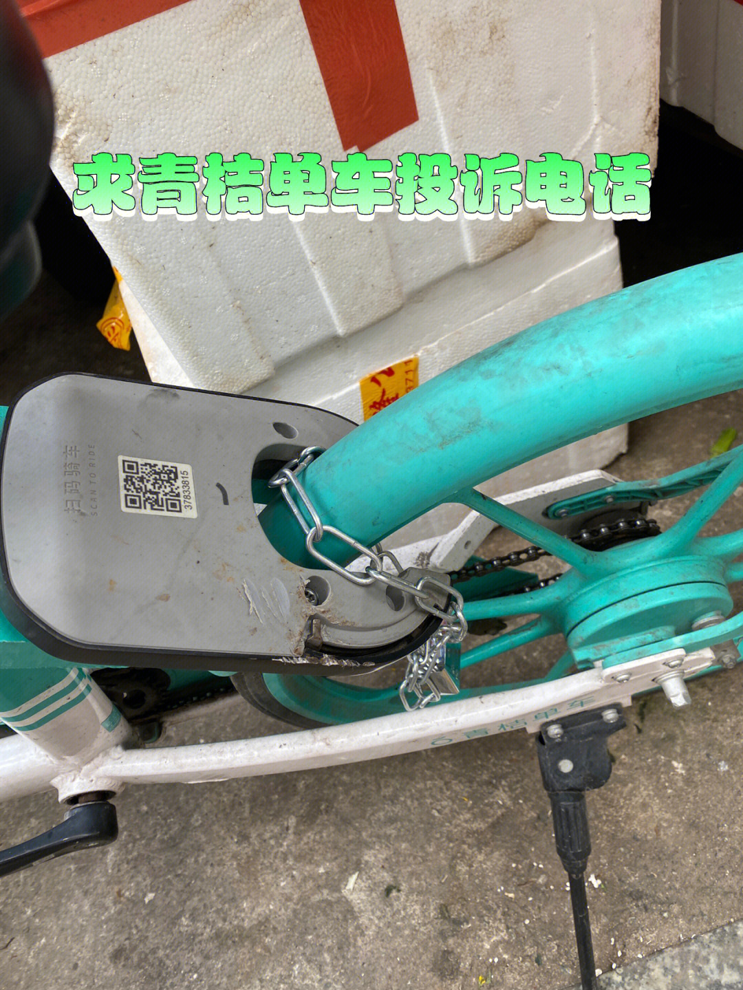 青桔单车电池图片