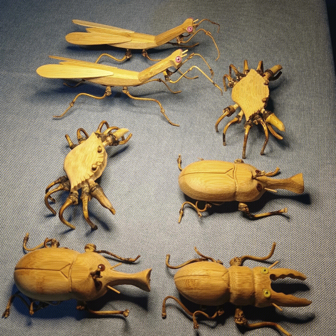 螳螂粘土制作步骤图片