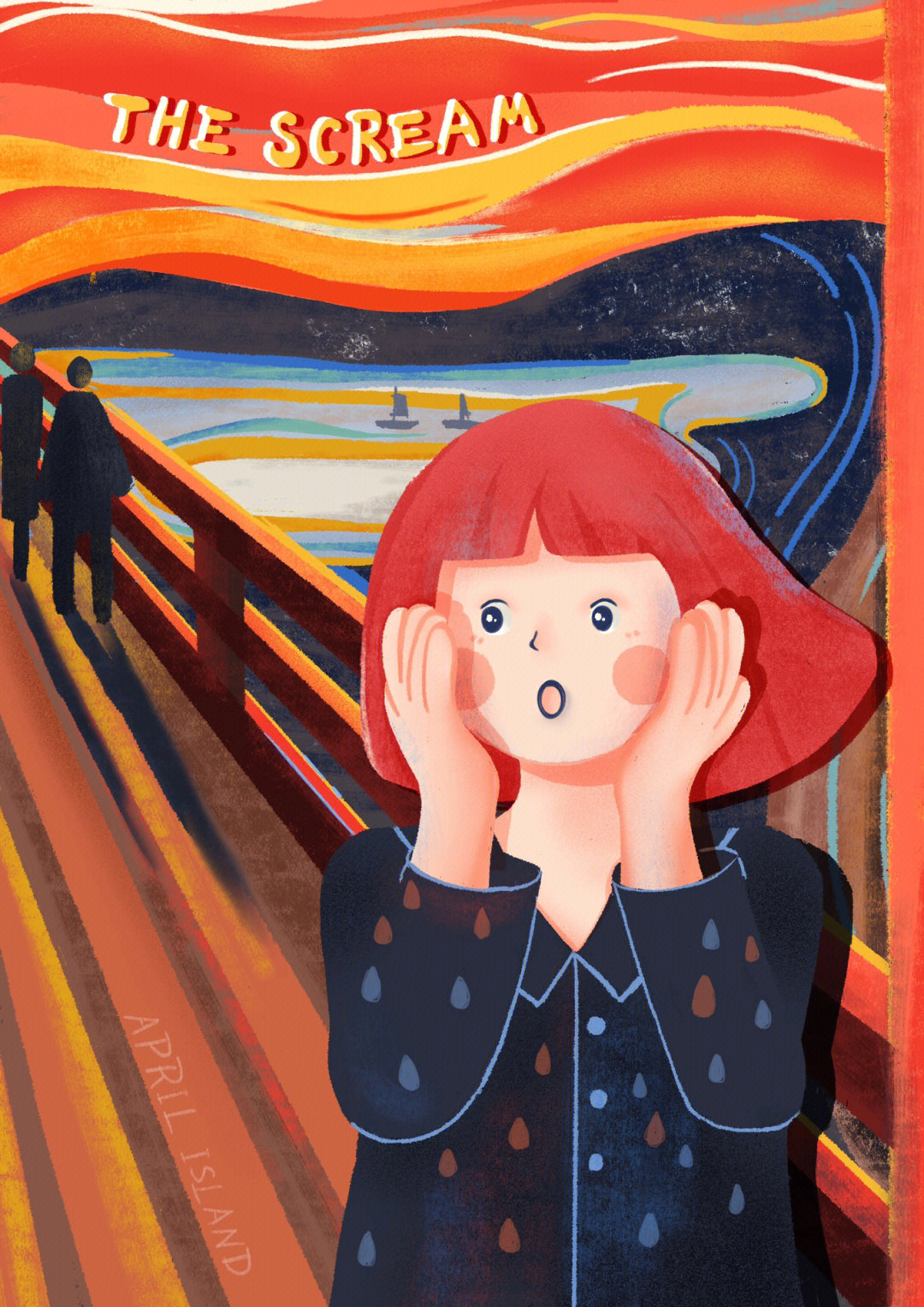 呐喊名画转插画