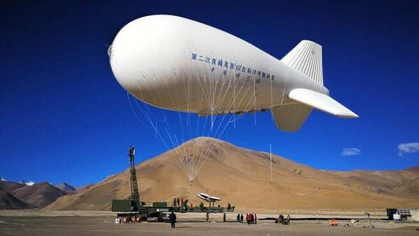中国自主研制的用于大气观测的漂浮式飞艇