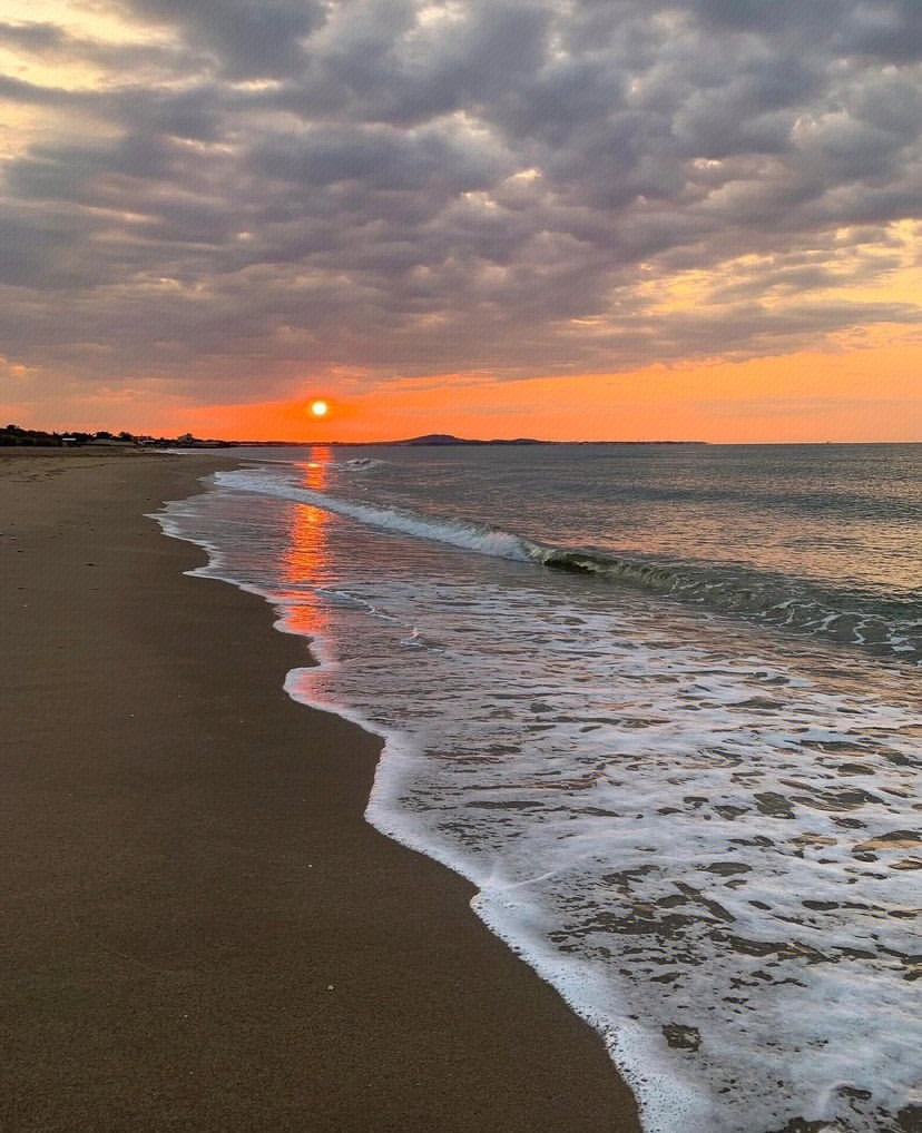 海边日落