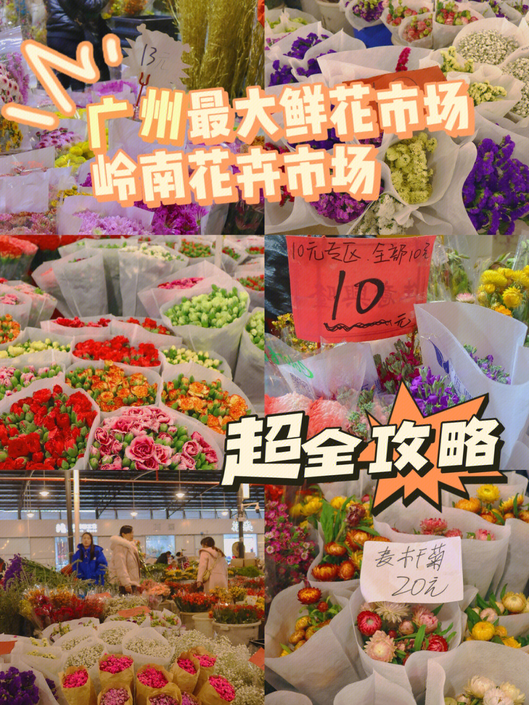 广州zui大鲜花市场超全攻略玫瑰低至2r