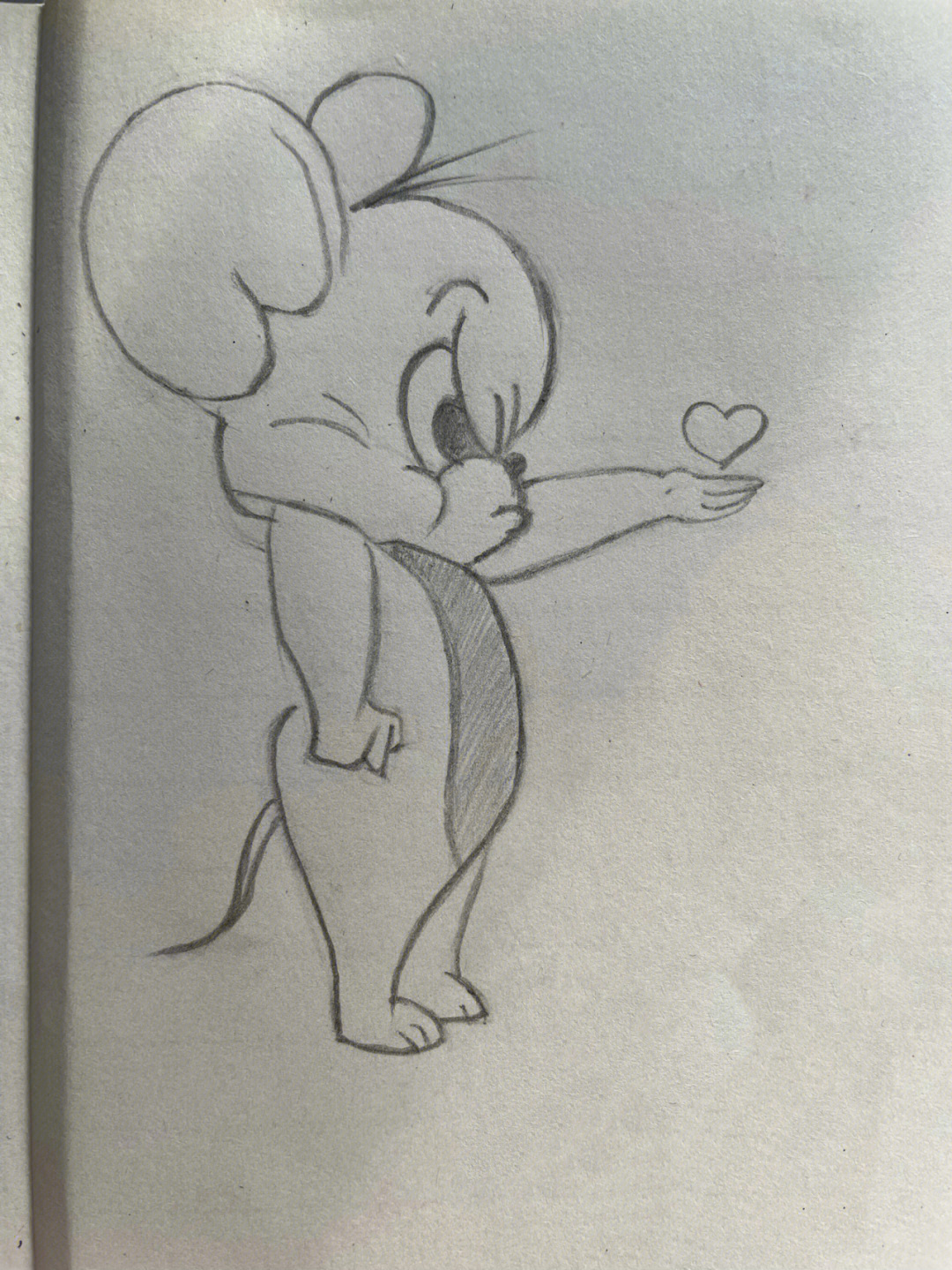一步一步教我画杰瑞鼠图片