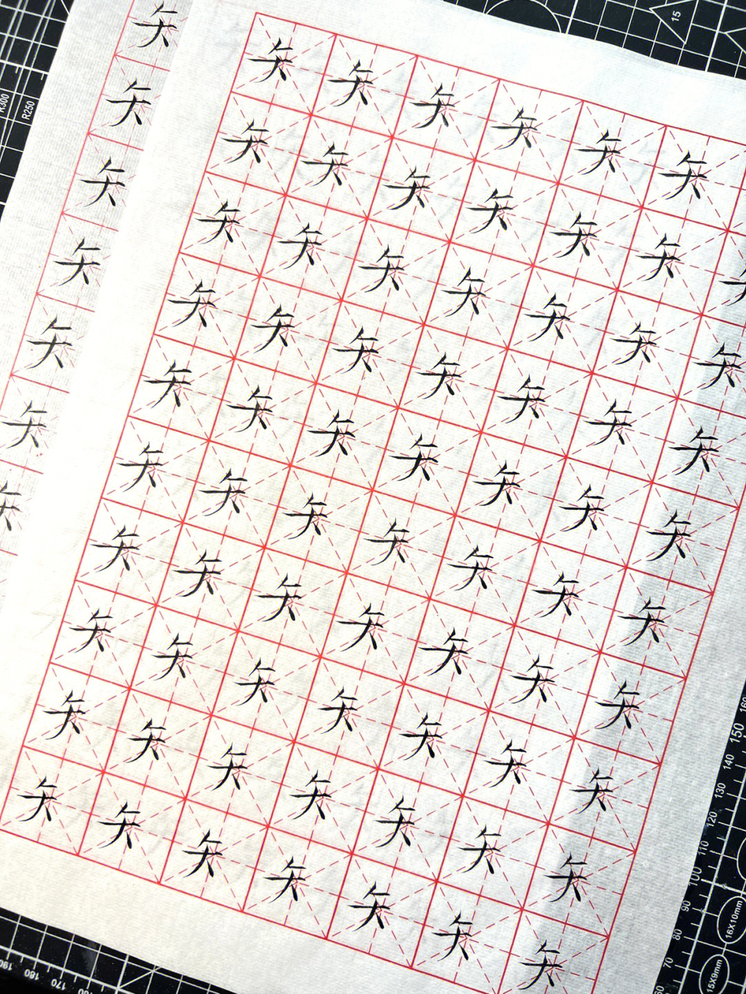 瘦金体零基础自学打卡第106天矢字旁