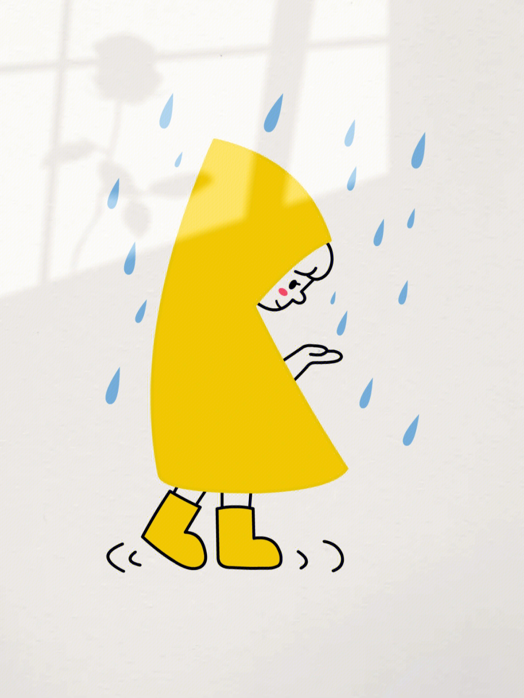 raincoat简笔画图片