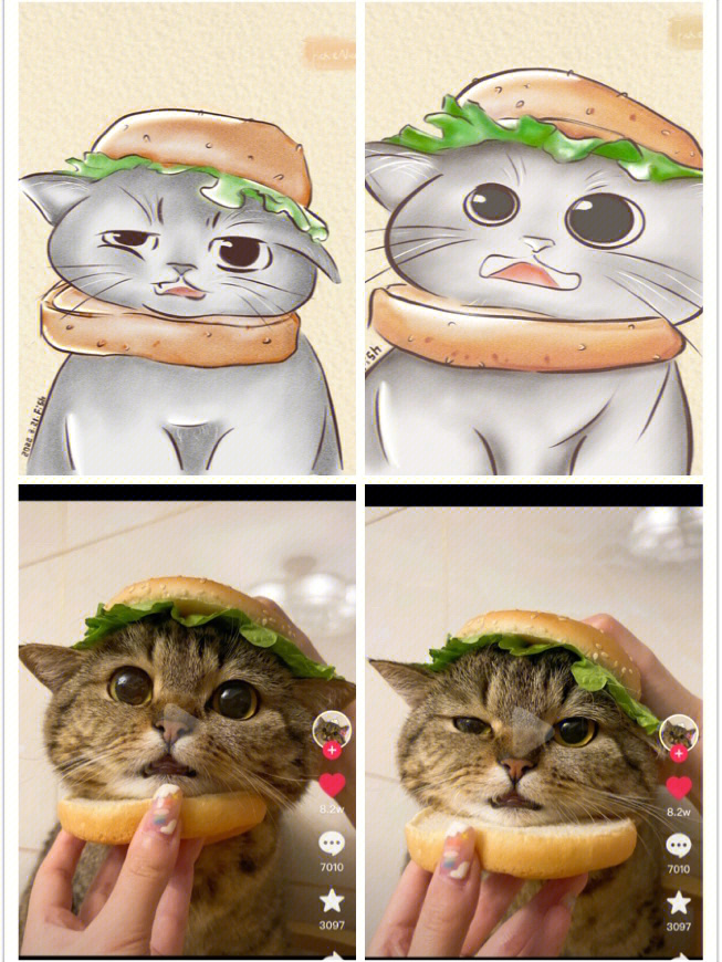 汉堡套餐表情包图片