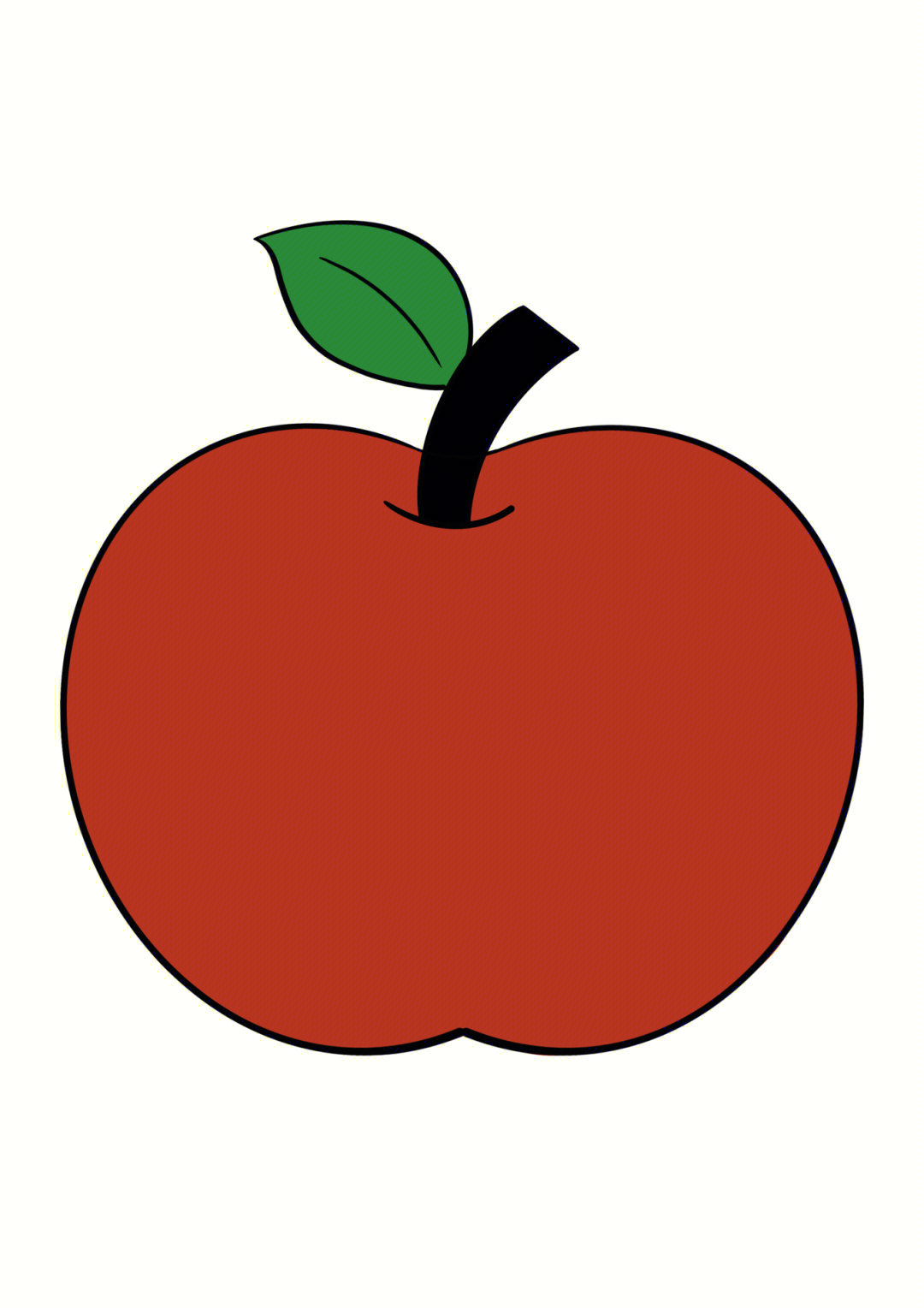 简笔画教程分享苹果