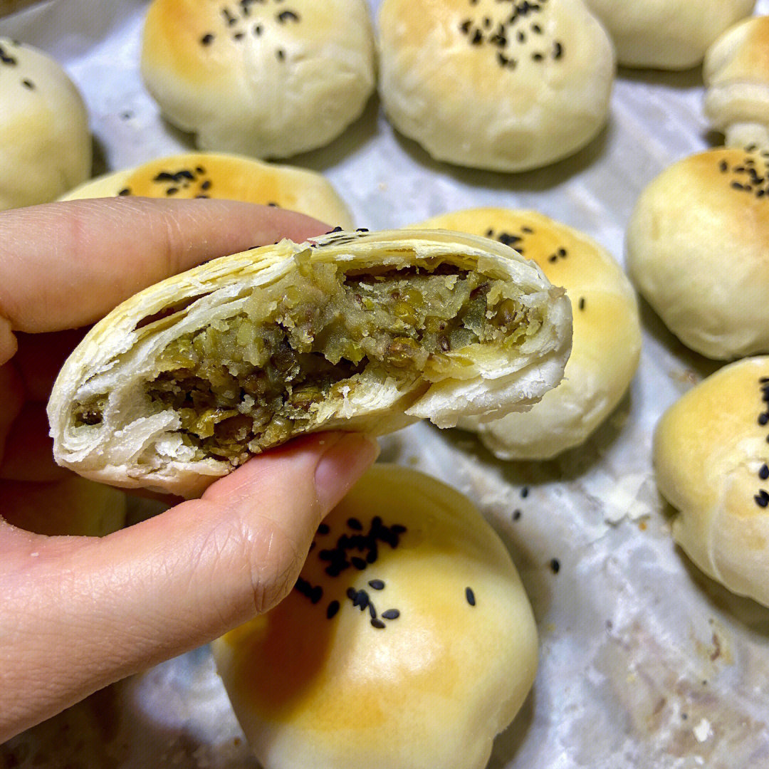 绿豆酥饼的做法图片