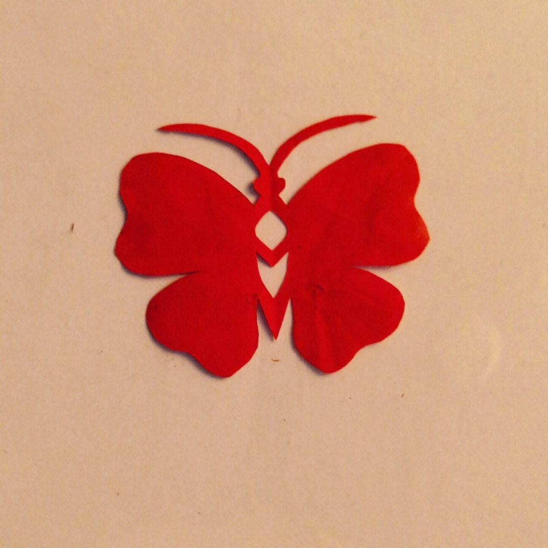 蝴蝶怎么剪纸简单图片