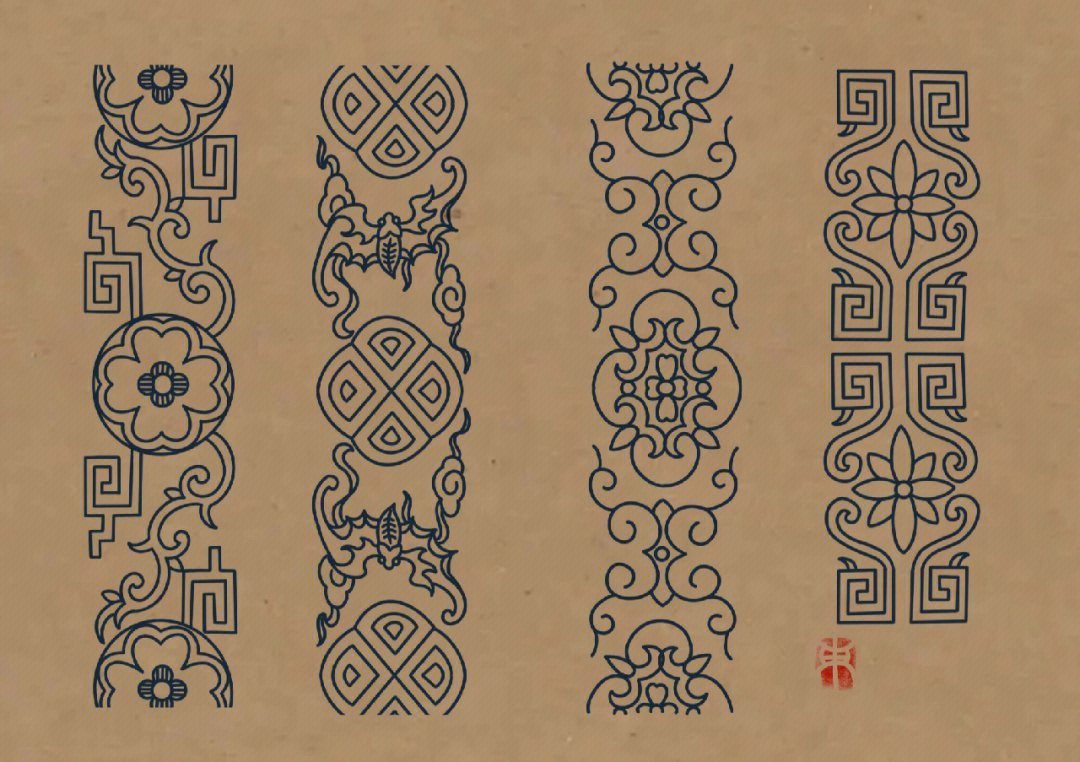 中国传统图案纹样二方连续纹样二