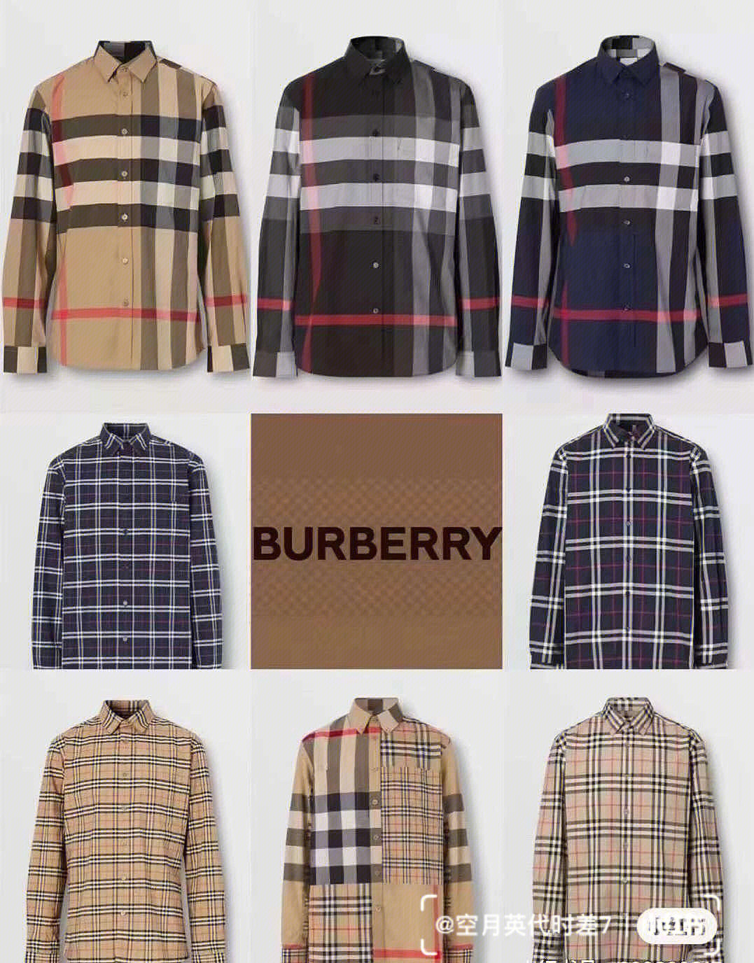 burberry衬衣尺码对照表图片