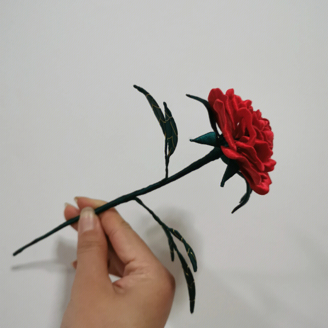 玫瑰花苞缠花图纸图片