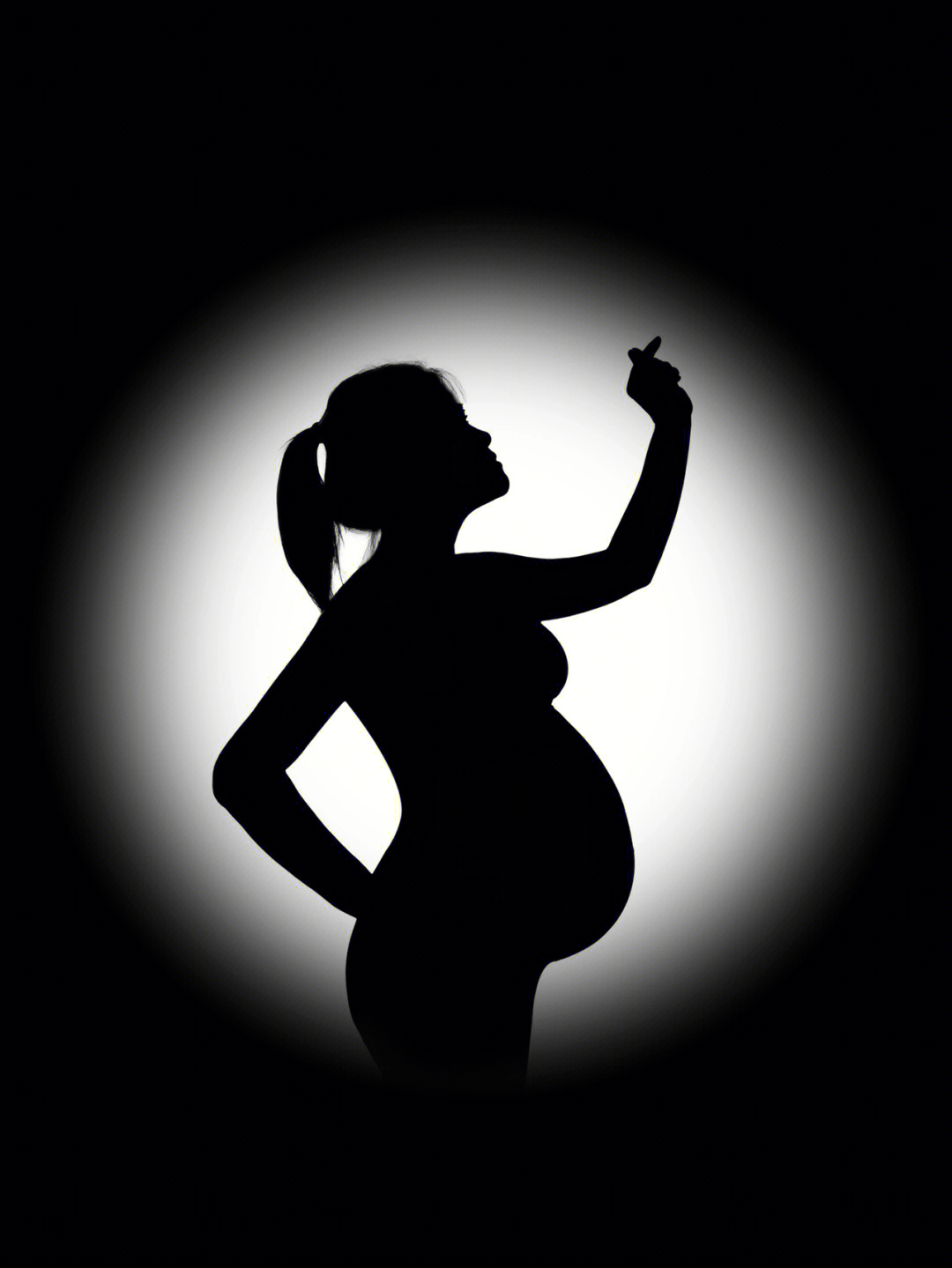 孕妇剪影 肚子图片