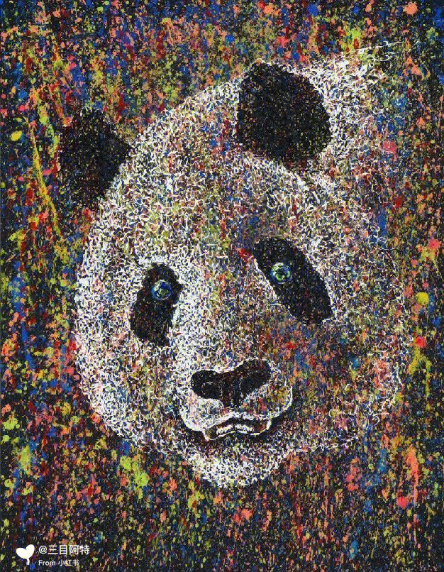 每天认识一幅画丨郭佳杰熊猫系列panda