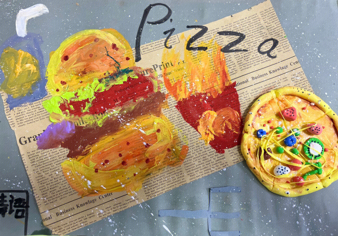 汉堡pizza粘土制作