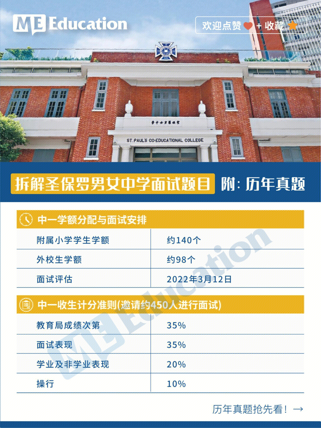 圣保罗男女中学学费图片