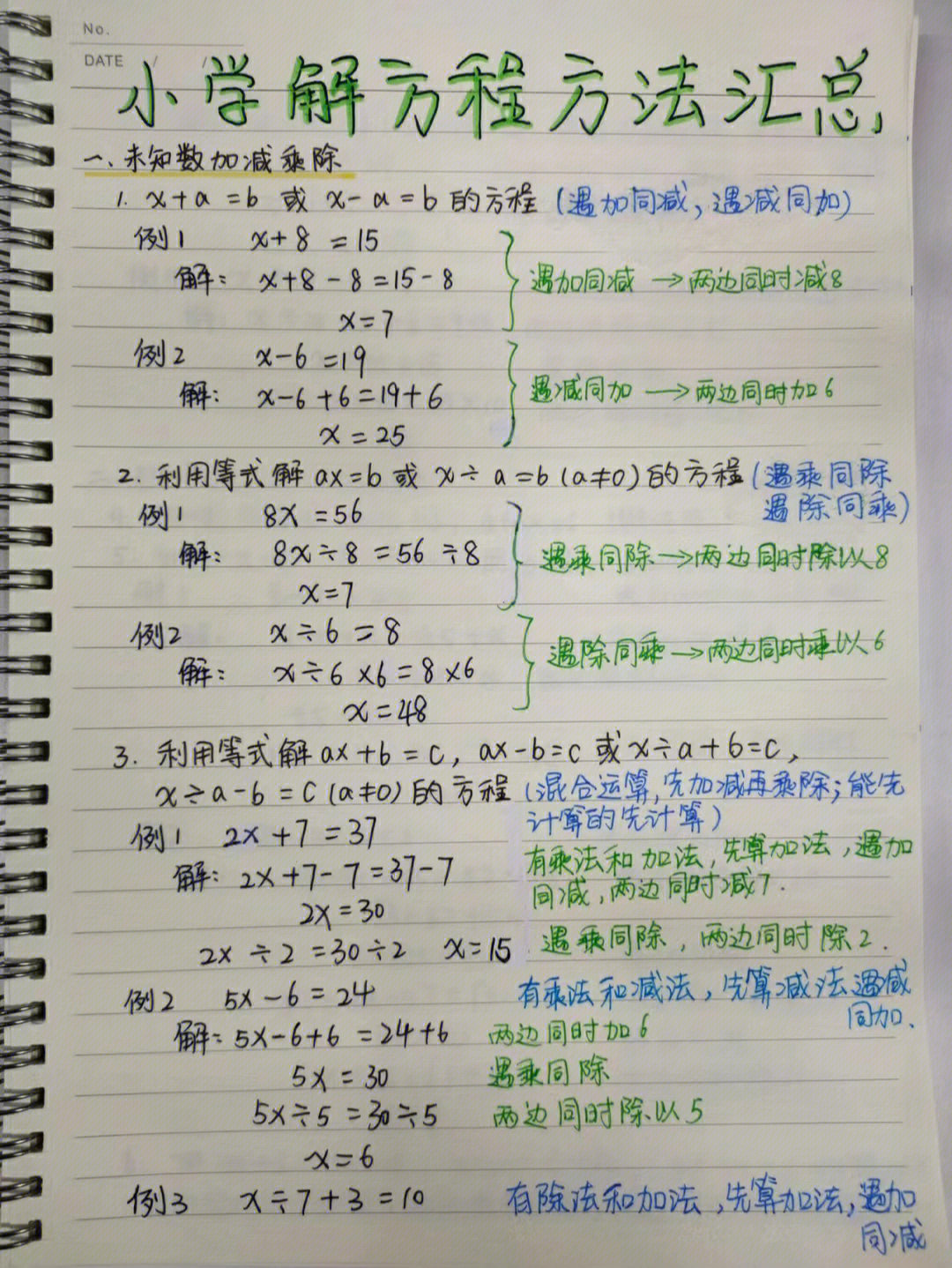 小学数学解方程91经典9大方法和技巧75