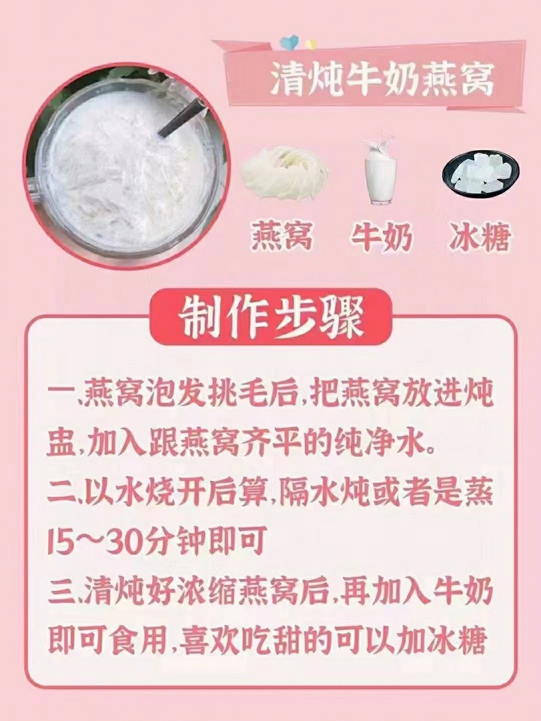 燕窝的吃法与用量图片