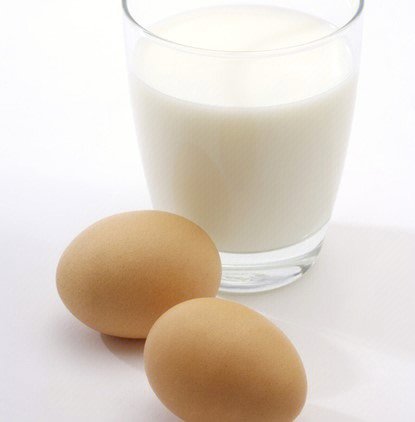 鸡蛋牛奶图片 真实图片