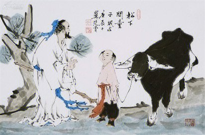 松下问童子,言师采药去.只在此山中,云深不知处.