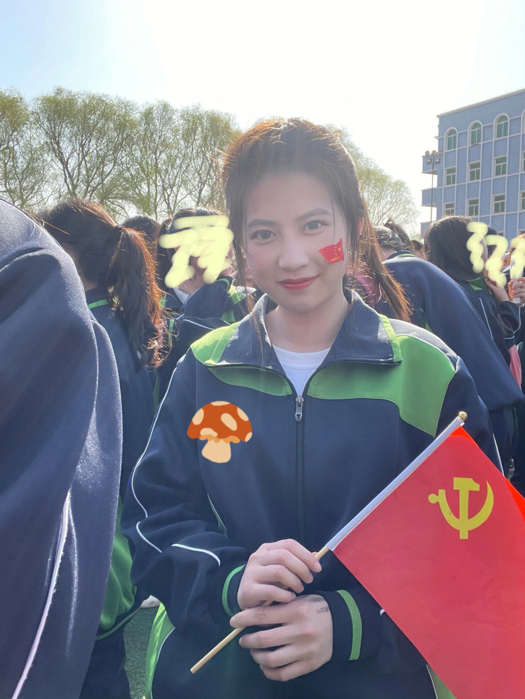 张家口市第九中学校服图片