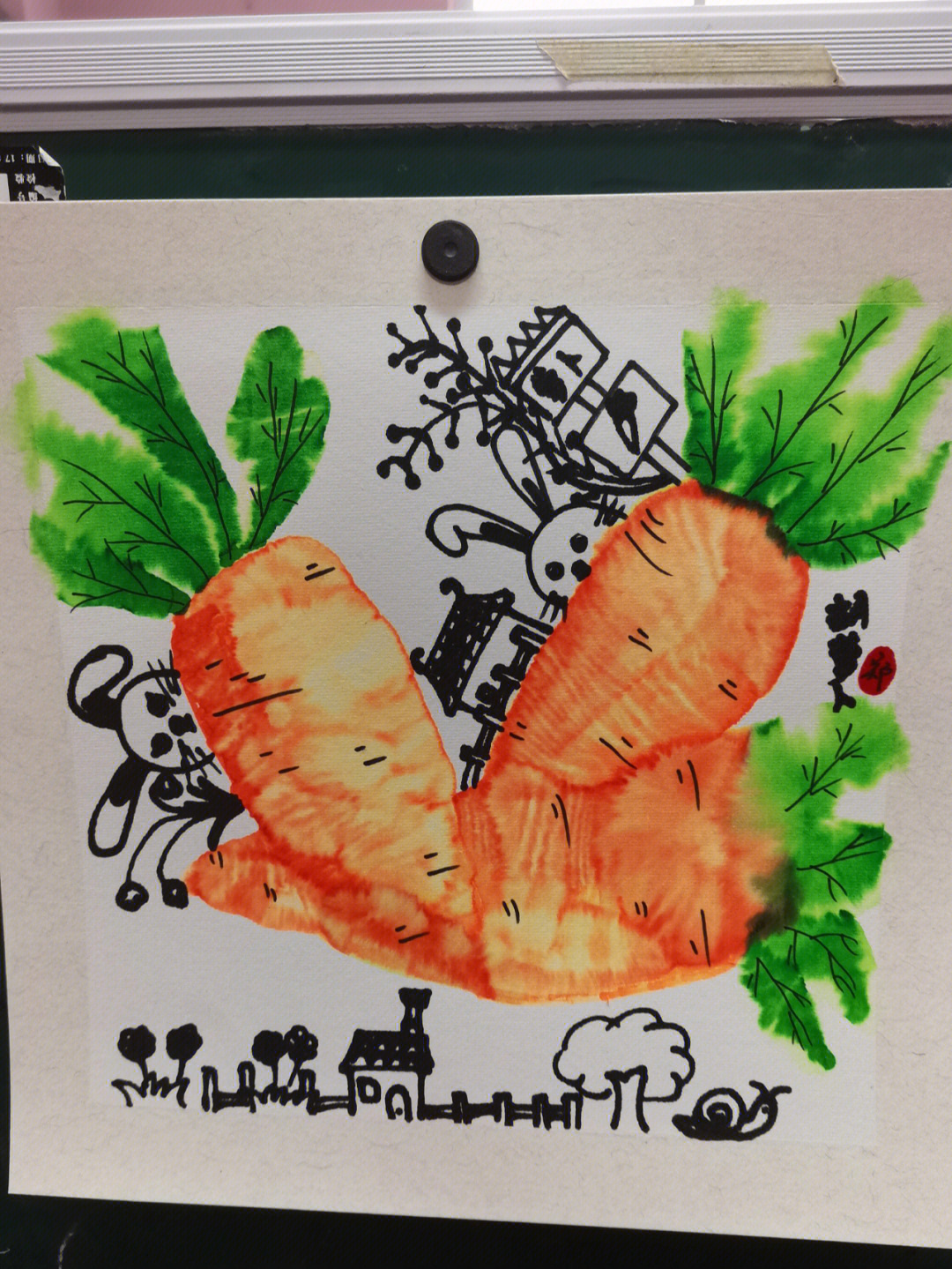 大班美术绘画萝卜教案图片