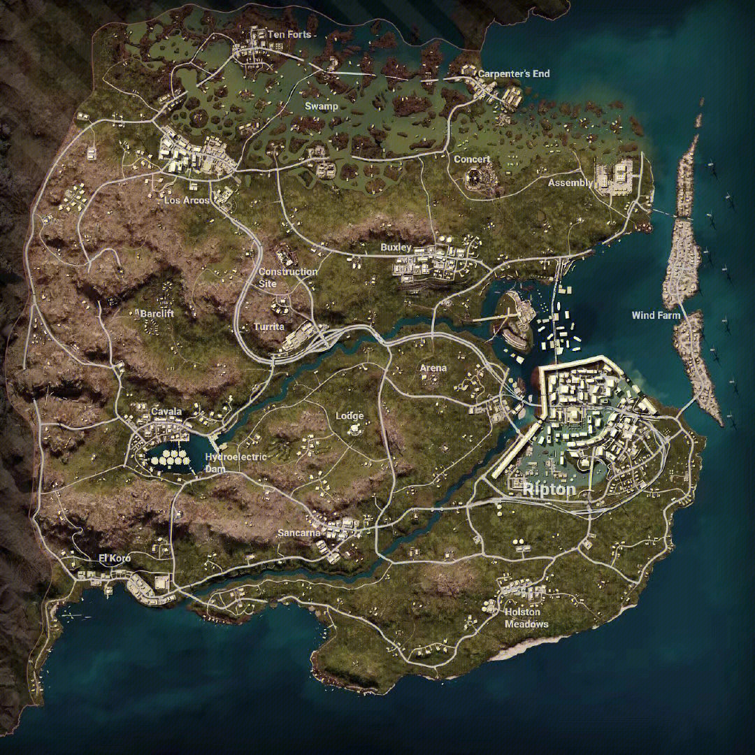 pubg绝地求生新地图帝斯顿紧跟世界现状