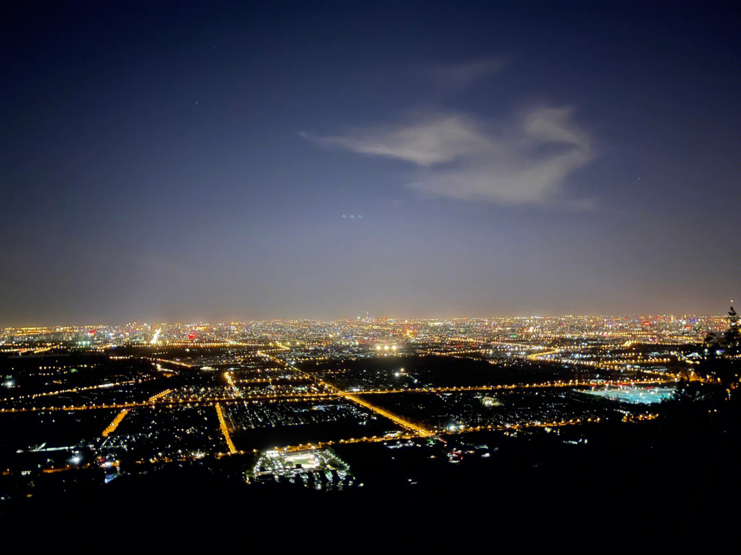 西山公园夜景图片