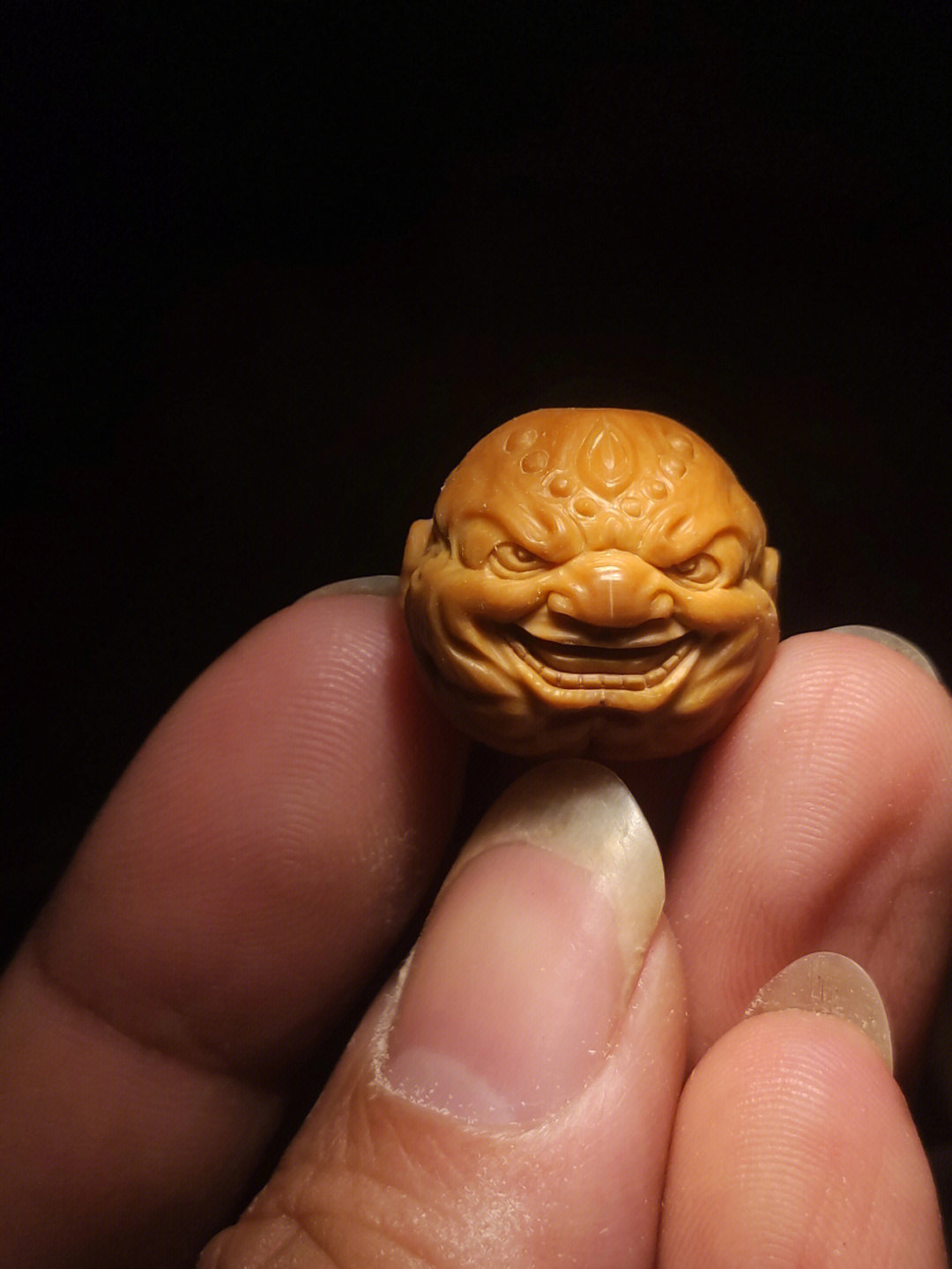 猴头核桃猴脸雕刻图样图片