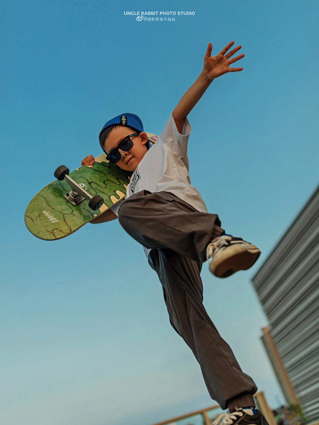 滑板小酷boy超帅运动少年纪实外景写真