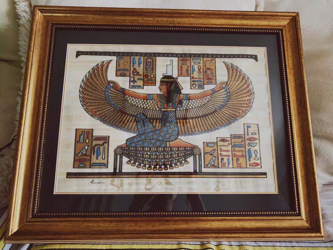 埃及纸莎草画著名图案图片