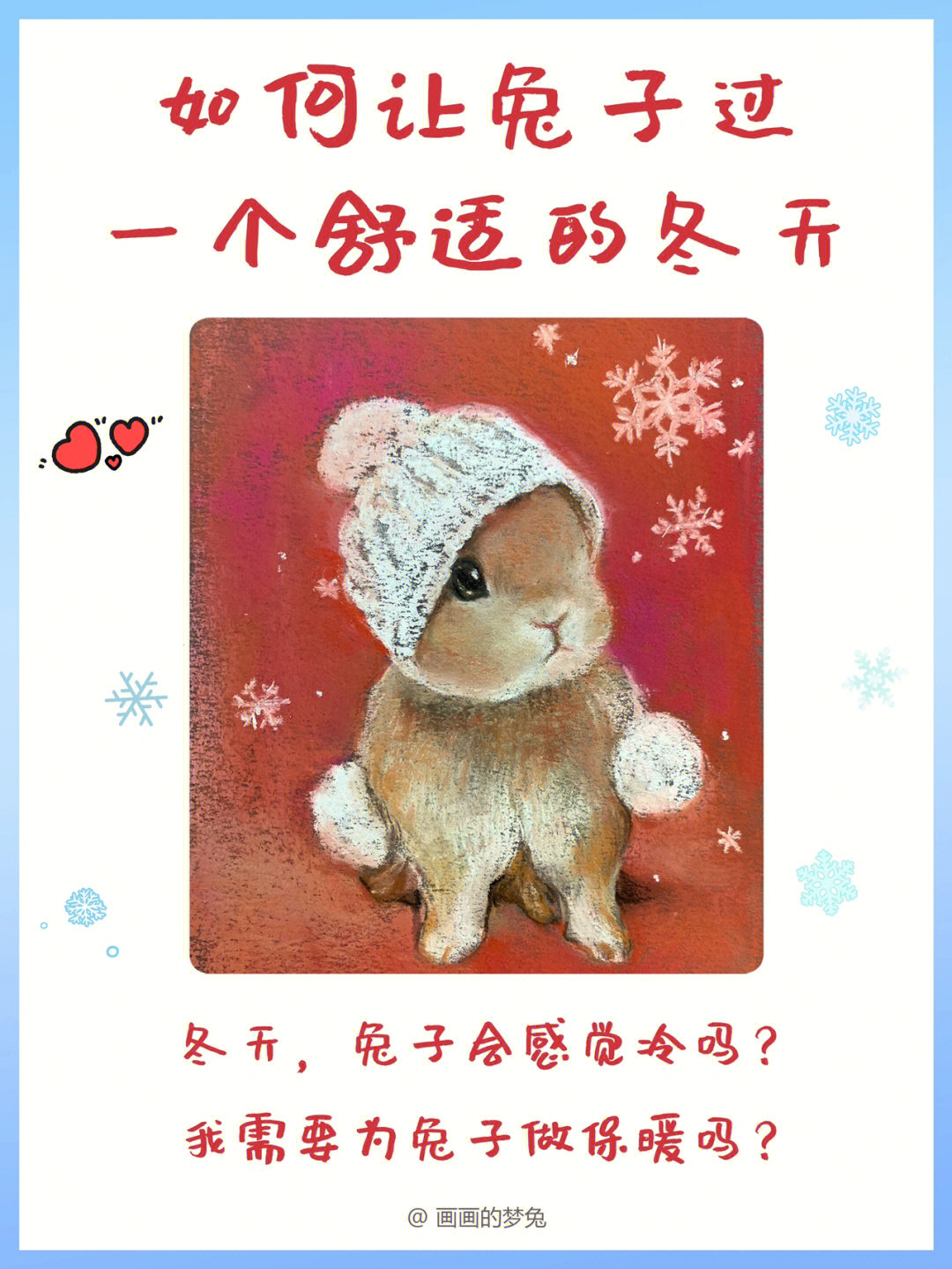 兔子是怎么过冬的图片