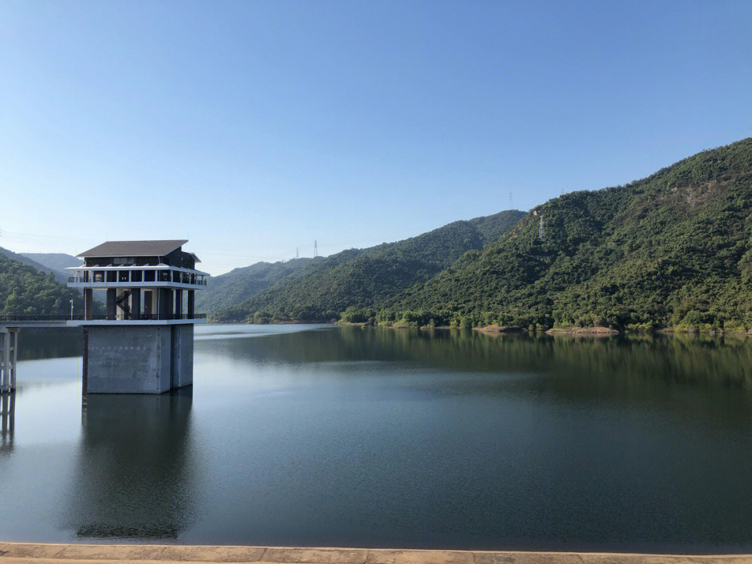 梅林水库绿道入口图片