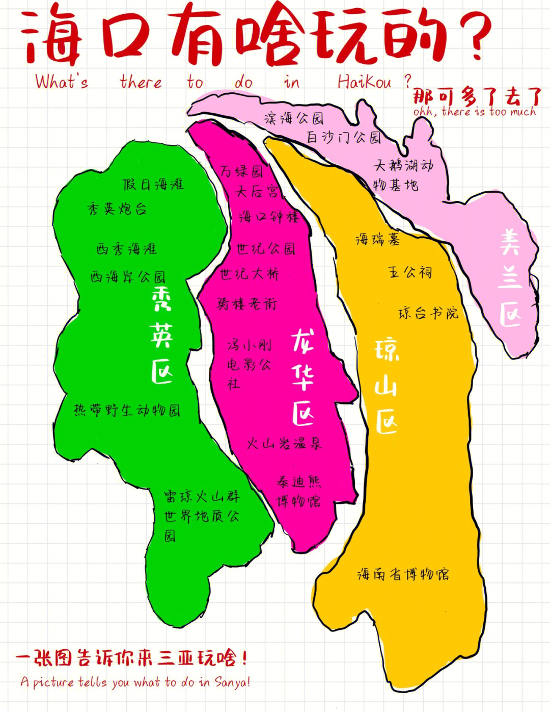 海口地图各区县位置图图片