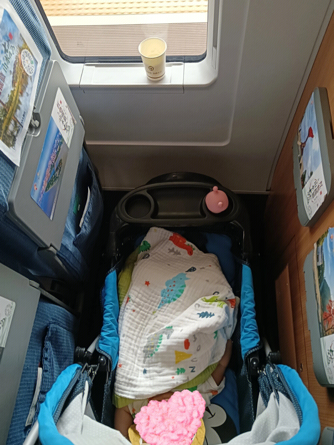 独自一人带5个月的宝宝乘坐高铁