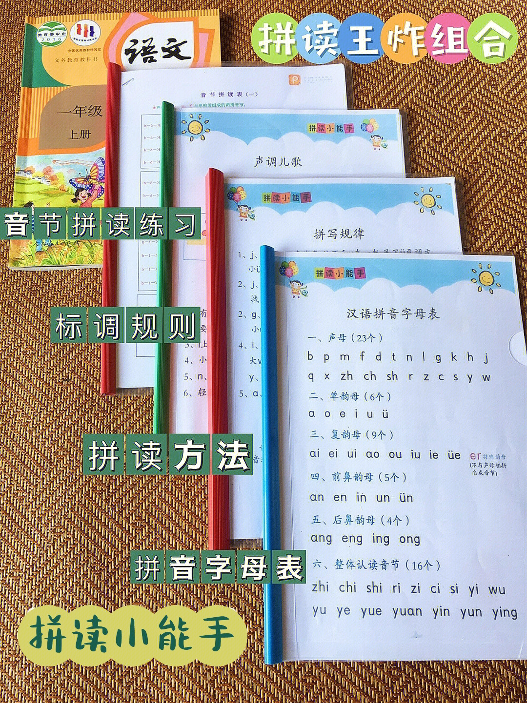16615汉语拼音字母表26615声调儿歌/标调规则36615拼写