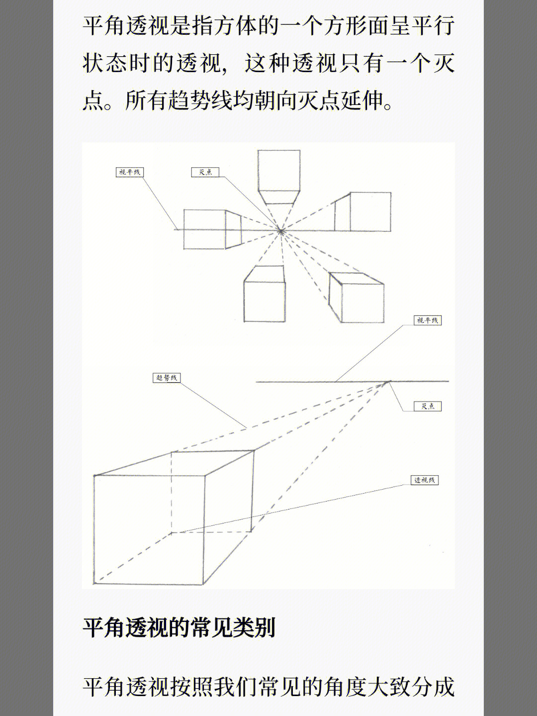 素描基础知识透视的基础知识