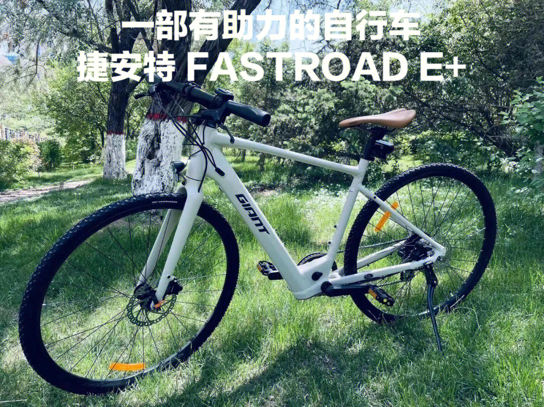 一部有助力的自行车捷安特fastroade