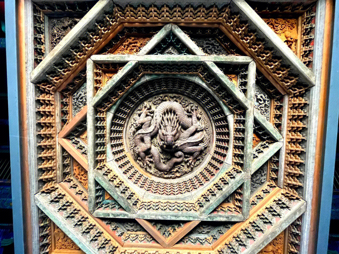 隆福寺藻井星象图图片图片
