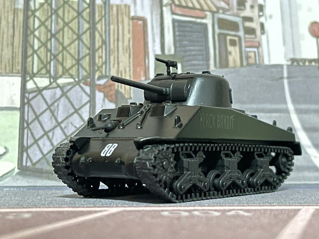 绿光1944年谢尔曼m4坦克黑帮配色