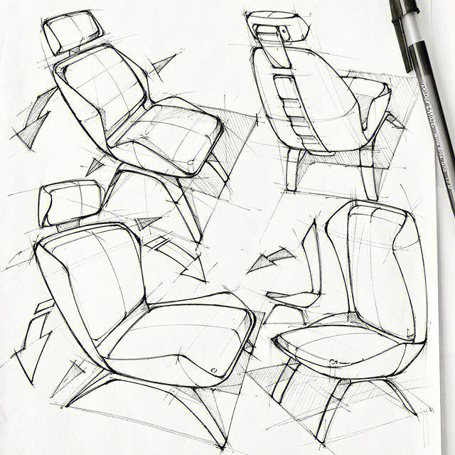 产品手绘系列13椅子手绘