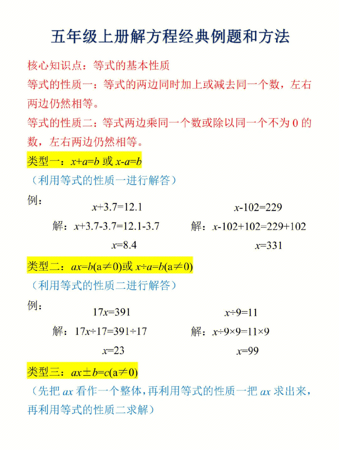 解方程的含义图片