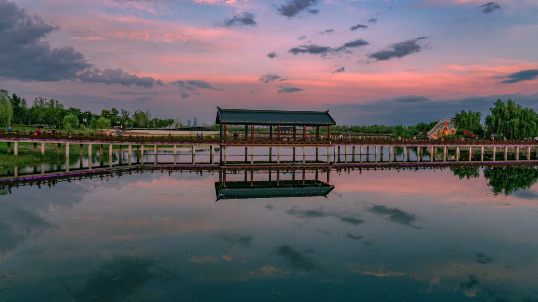 昆明池的风景介绍图片