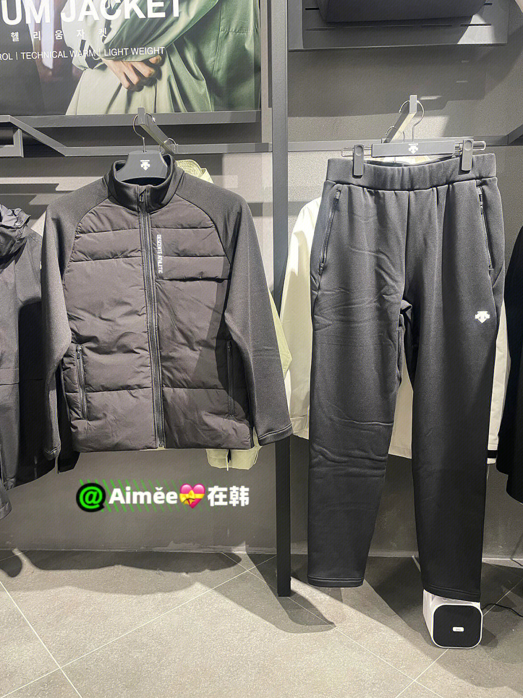 descente2022新款抓绒棉服套装折扣中