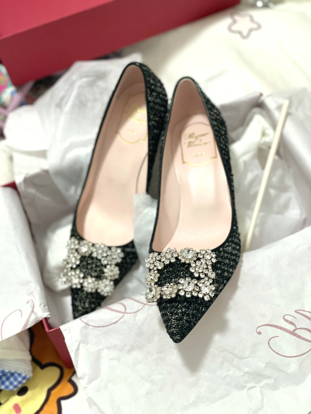 rogervivier2021sin花钻小香风高跟鞋yyds