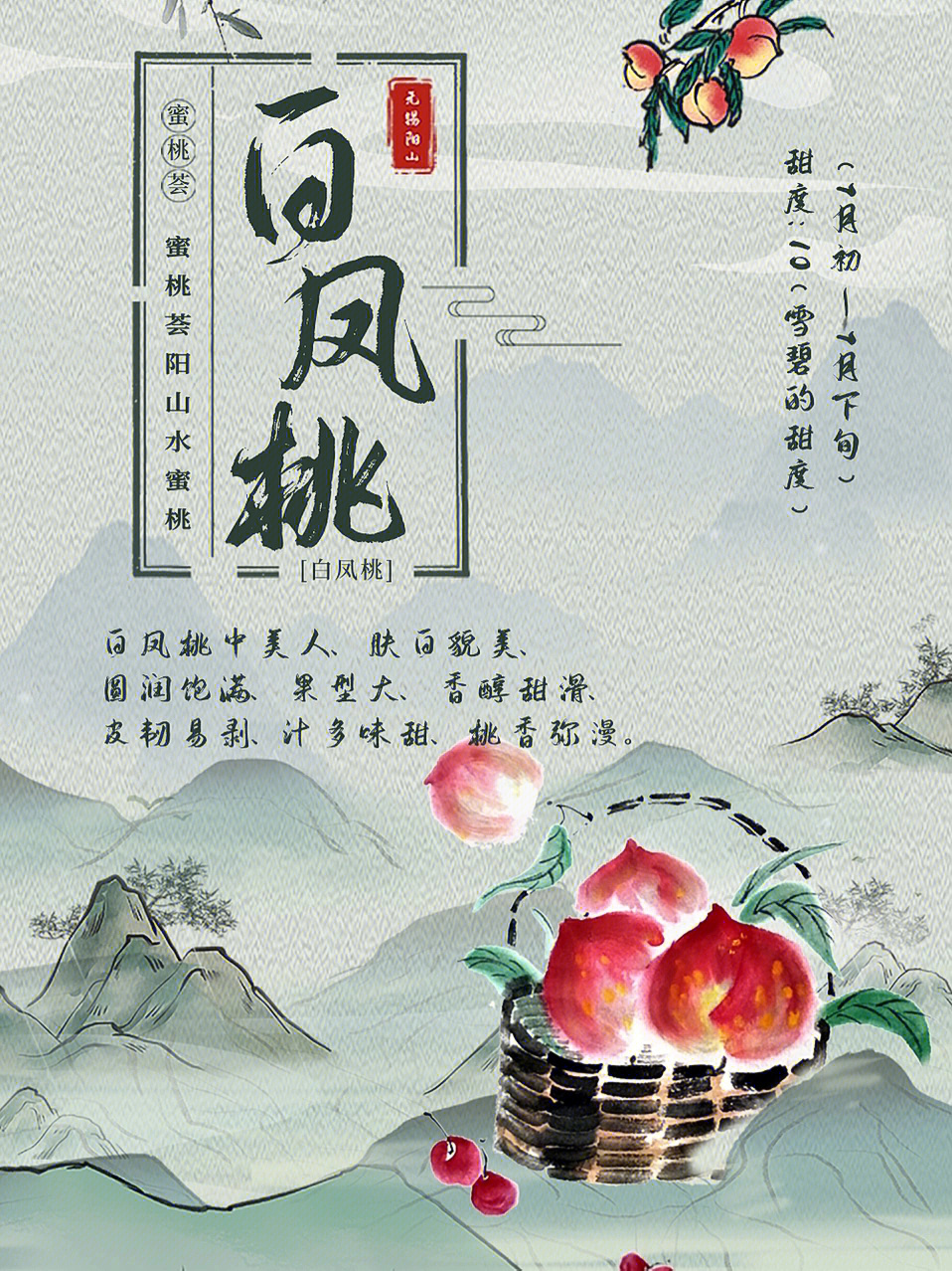 阳山水蜜桃宣传语图片