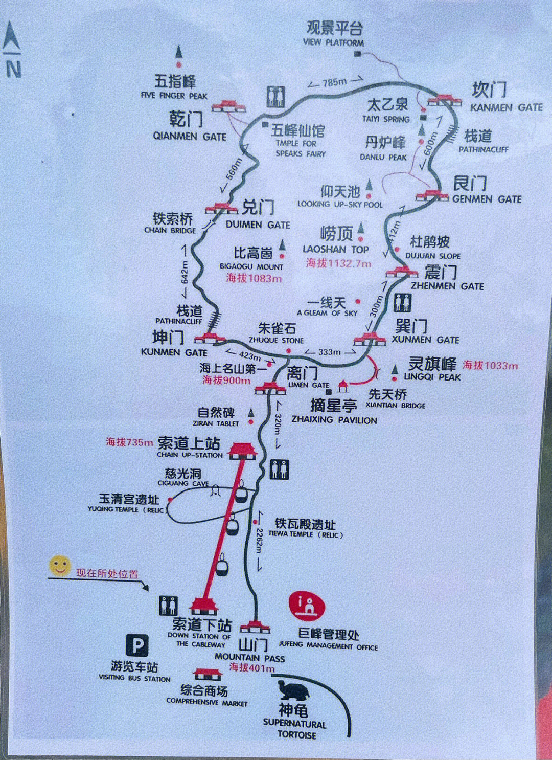 崂山旅游导览图图片