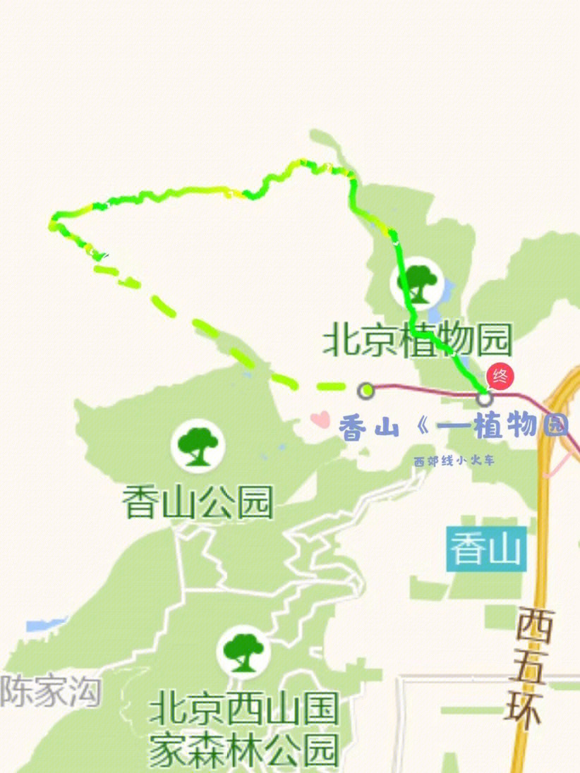 香山地图游览图图片