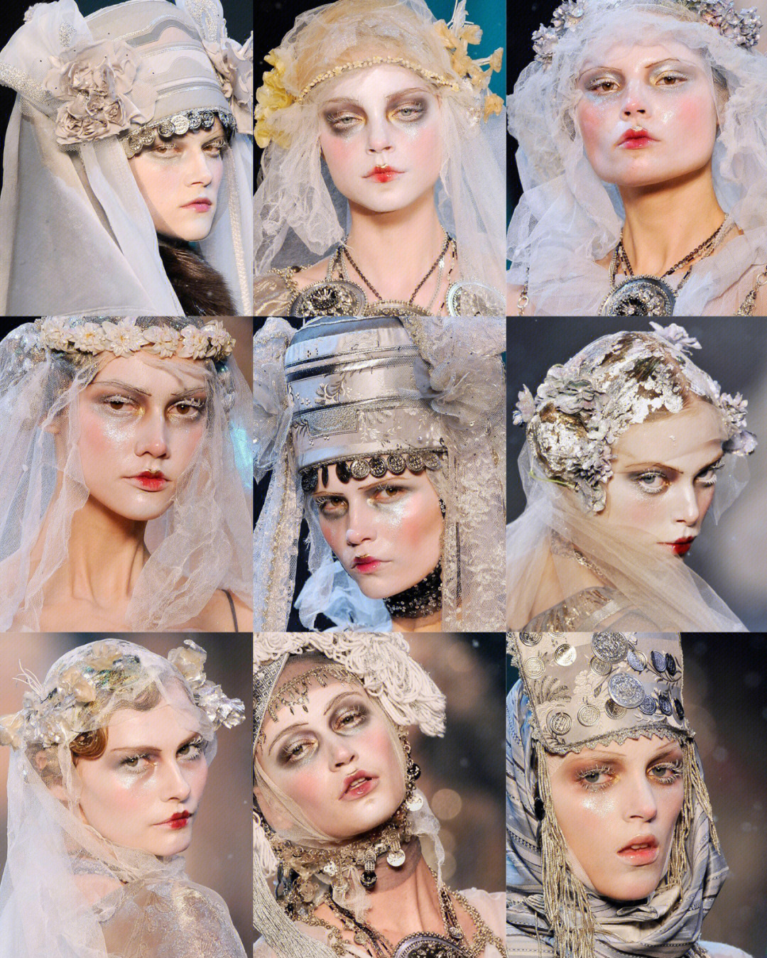 johngalliano2009秋冬海盗爷妆发灵感